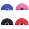 Chinese Martial Arts Kung Fu Fan Tai Chi Dance Fan Plastic Stage Performance Folding Fan DIY Graffiti Solid Color Fan Photo Prop
