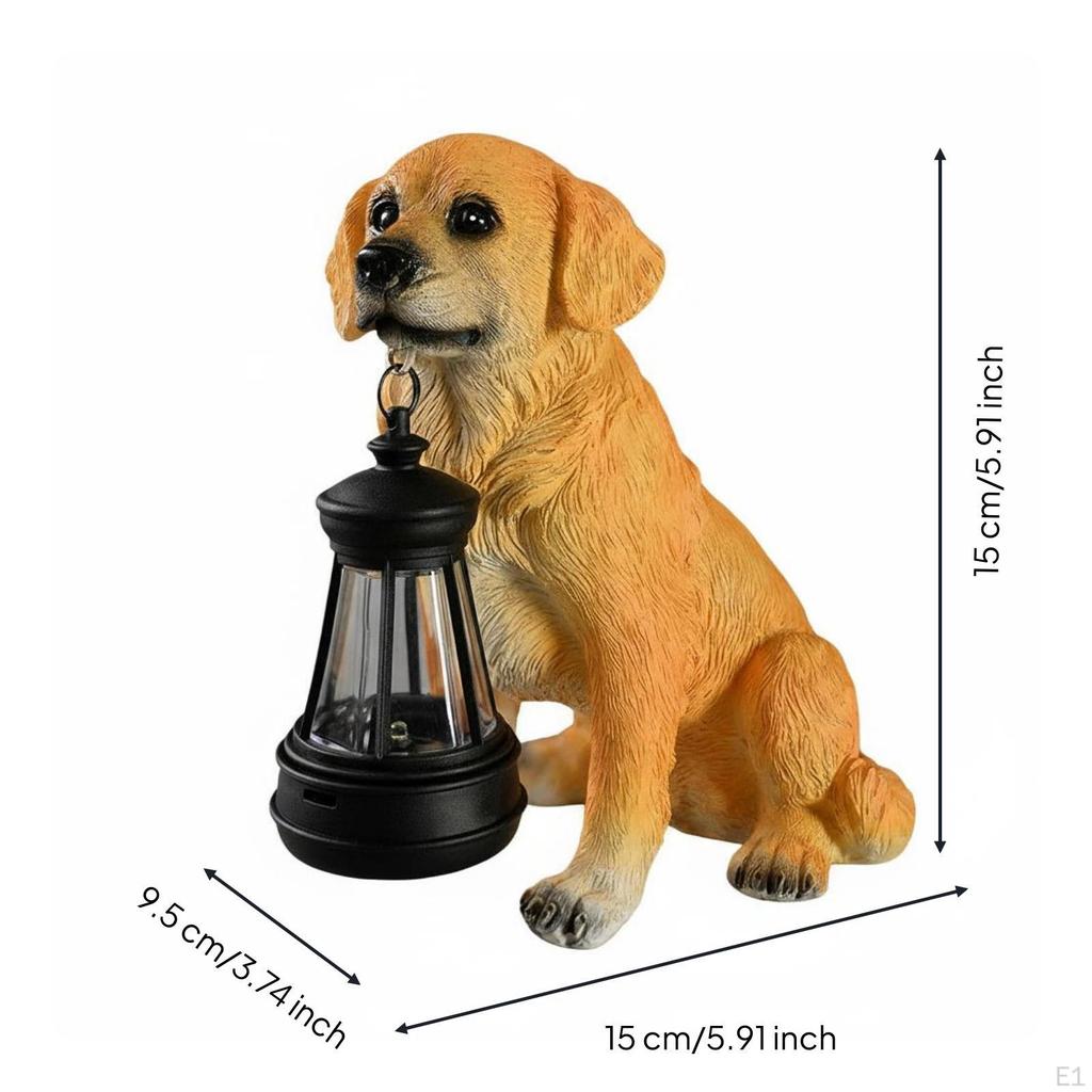 Tageslichtgeladene Hundelaterne Wetterfest Golden Retriever Wasserdicht