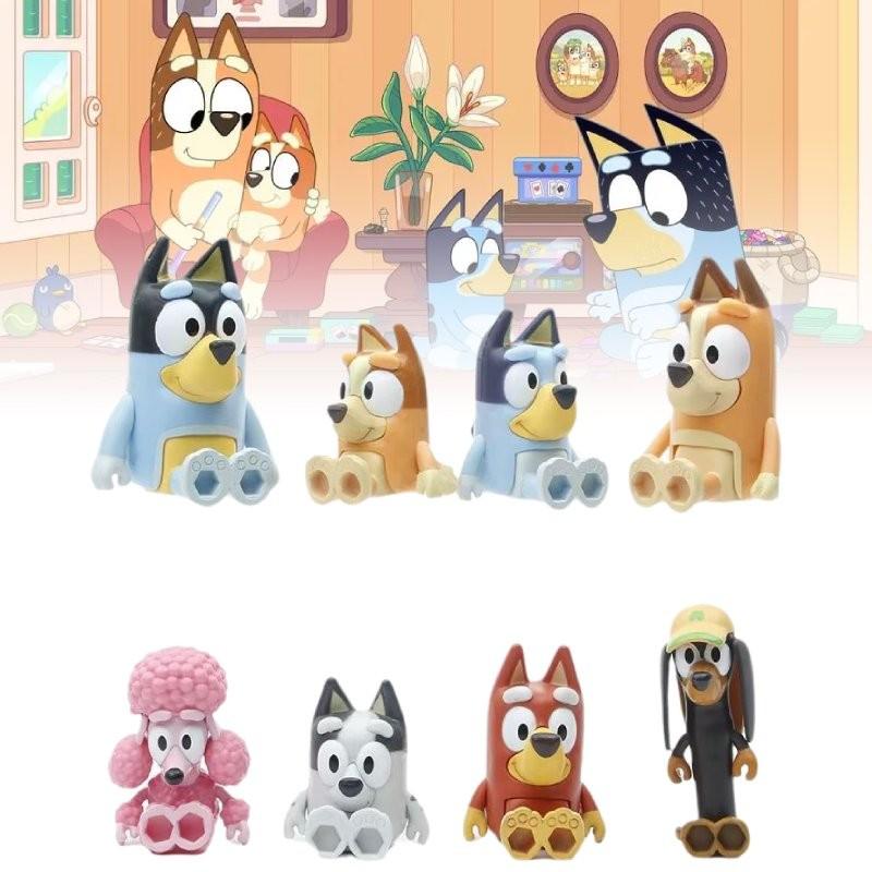 Adorable Pvc Dog Figurine Set Includes 8 Cute Jointed Characters For Collectors