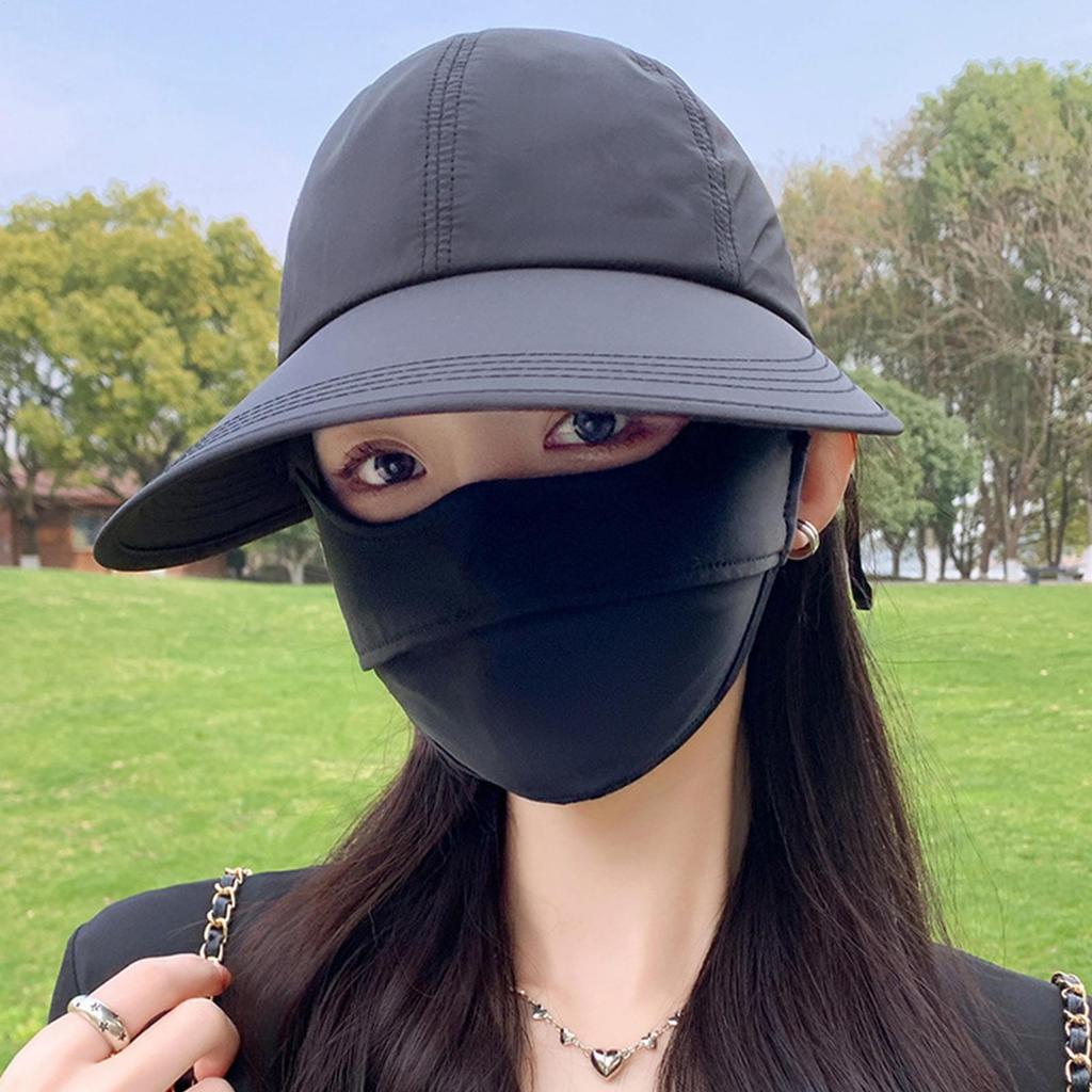 UV Hat Sunshade Hat Lightweight Breathable Quick Drying Summer With Ponytail Female Duck Tongue Caps for Hiking Climbing Cycling