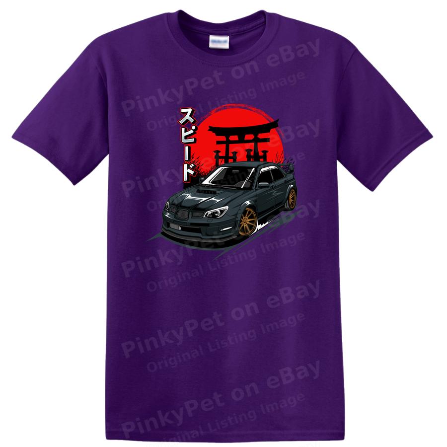 Speed Car Graphic T Shirt Japanese Style Race Tee Vintage Automotive Art