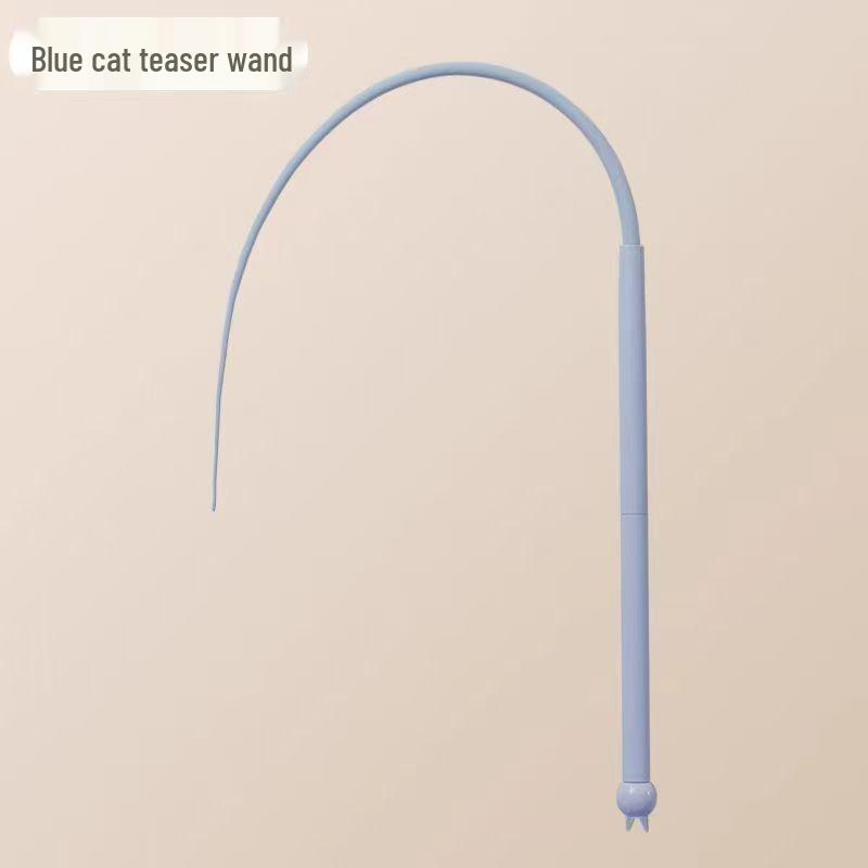Silicone Mouse Tail Cat Teaser Stick for Self-Play and Boredom Relief