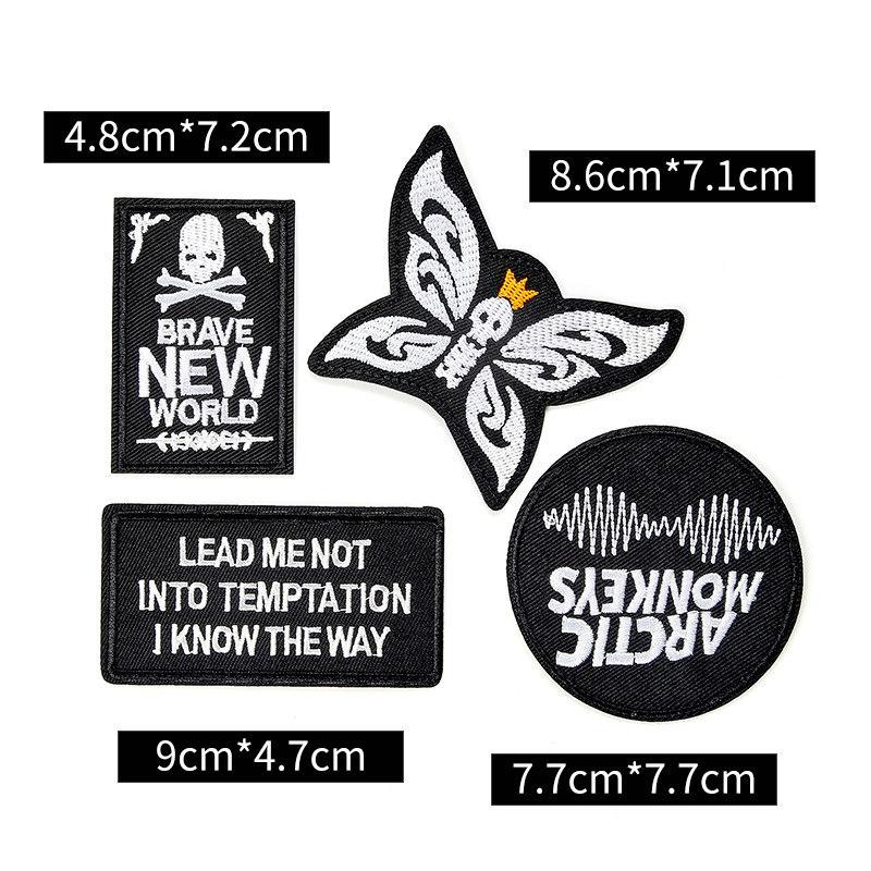 Badge Cloth Sticker Clothes Pants Patch Sticker Down Jacket Jeans Hole Repair Sticker Pattern Embroidery Sticker