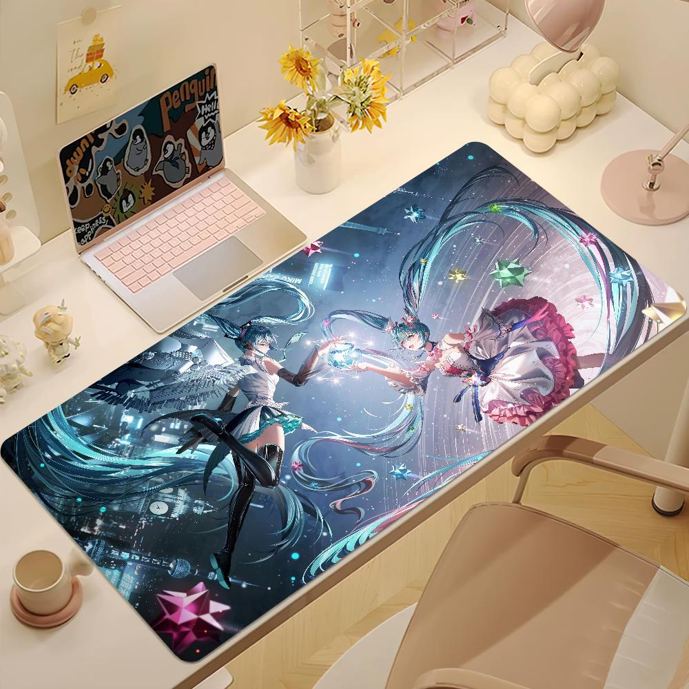 Virtual Japanese MMiku Kawaii Cute Mouse Pad NonSlip Thickened Mousepad Large Writing Lockedge Office Student Gaming Cushion