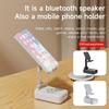 Bluetooth Lautsprecher Haushalt und Faltbare Telefon Halter Sound 1200mAh TF Box Suppot Tabletten gebaut U7G6
