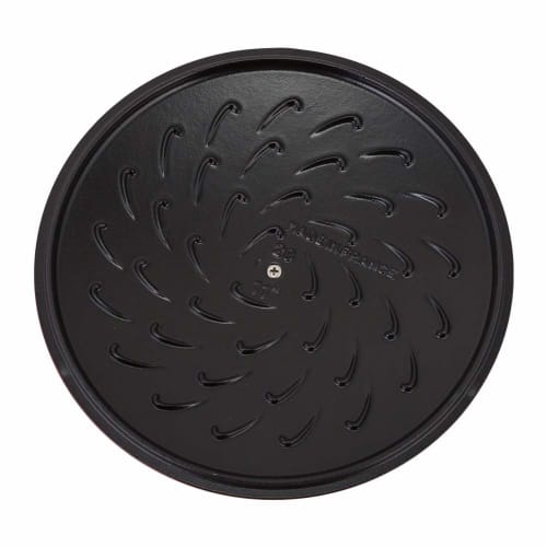 Staub Braiser Saut? Pan, 28cm, Cherry/Red, 12612806, Induction Compatible, Enamel, Double-Handled, Stylish, Insulated, Braiser with Chistera Drop - St