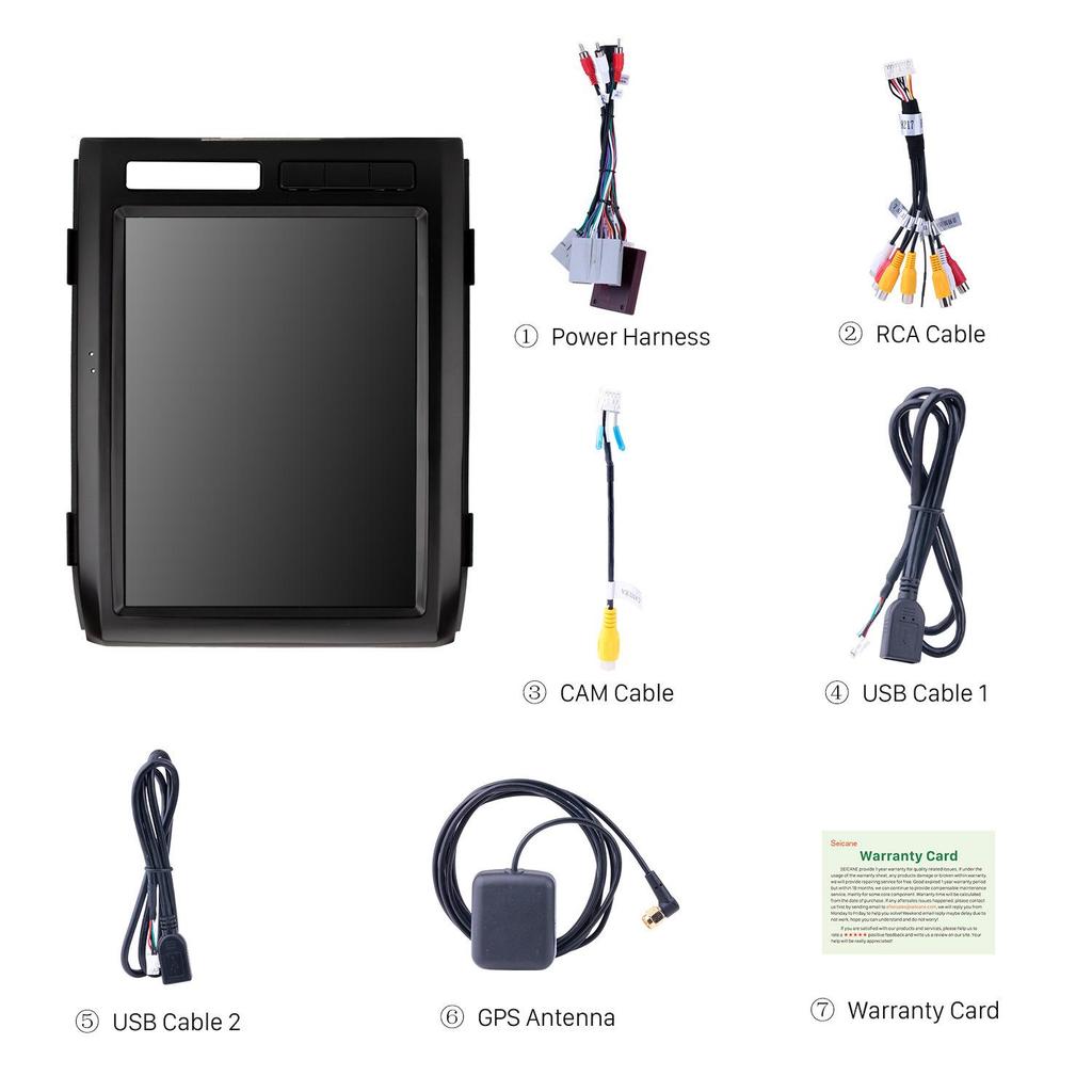 Compatible with 2008-2012 Ford Mustang/F150: Android GPS, WiFi, Bluetooth, CarPlay Navigation System.