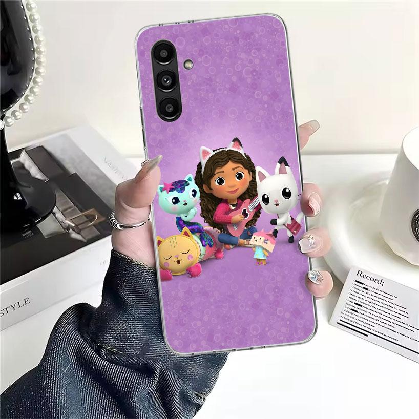 Cartoon Gabbys Dollhouse Phone Case For Samsung Galaxy A13 A14 A15 A16 A17 A53 A54 A55 A56 A57 A33 A34 A35 A36 A37 A23 A24 A25 A