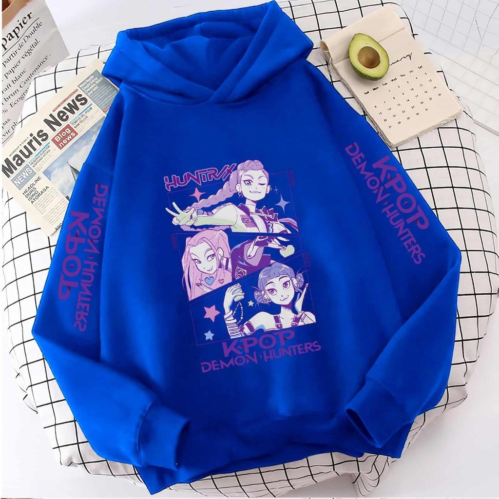 Y2K KPop Devil Hunter Hoodie for Teenage Girls Rumi KPop Devil Hunter Hoodie for Autumn Casual Long Sleeve Children's Clothing