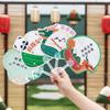 Lightweight PP Material Dragon Boat Festival Fan School Cultural Activities
