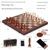 Wooden Magnetic Chess Set: Portable Folding Board Game for Kids & Adults, Perfect for Parent-Child Interaction
