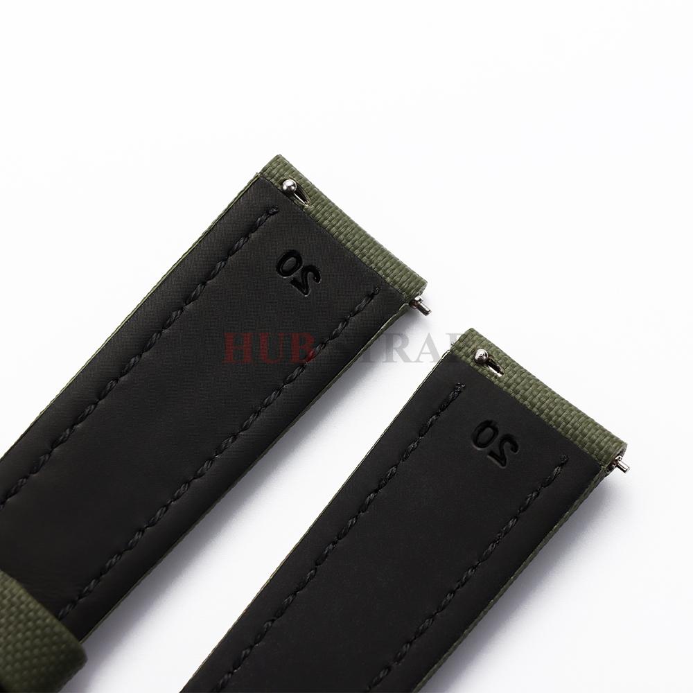 18 19 20mm 21mm 22mm Wodoodporny Wytrzymały Nylonowy Pasek do Zegarka Premium Pasek z Materiału Żaglowego Wytrzymały Nylonowy Bransoleta z Szybkim Mocowaniem Pasek na Nadgarstek