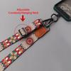 Retro Totem Pattern Crossbody Cell Phone Lanyard Adjustable Hanging Neck Mobile Phone Strap Pendant With Universal Card Gasket