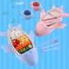 Divided Airplane-Shaped Children's Plate Cartoon Food Dish Household Food Tray  Preschool