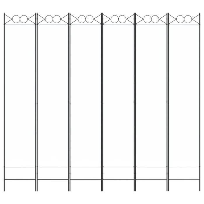 VidaXL Cloison de Séparation 6 Panneaux Séparateur de Pièce Pliable Diviseur Écran d'Intimité Paravent Décoration Salon 350174