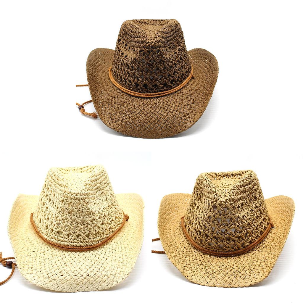 Straw Hat For Men Summer Sun Protection Wide Brim Traveller Accessory