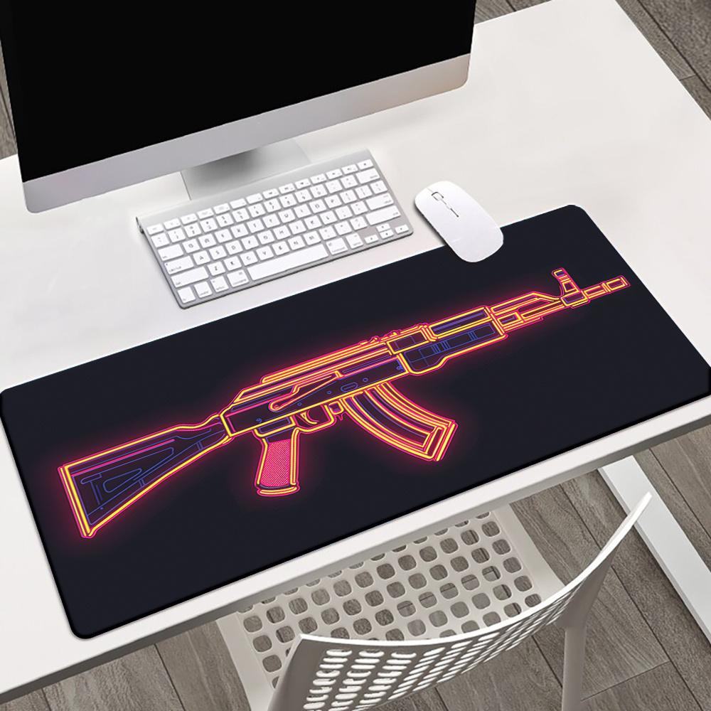 Extended Desk Cover Gaming Mouse Pad Cloth Surface Anti Slip Rubber Base for PC Laptop Keyboard Office Desk