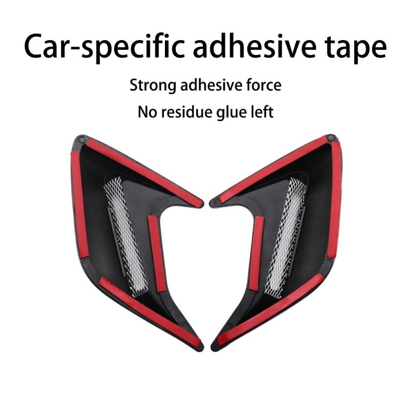 ABS Automotive Side Vent Adhesive Decals Simple Peels & Stick Design Styling Enhancement Sticker for Car Truck Exterior