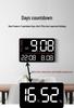 Multi-functional LED Wall Clock with Thermometer & Hygrometer - Large Display for Living Room