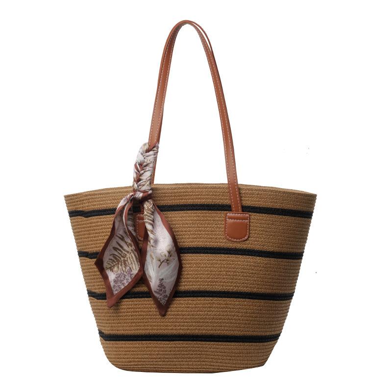 

Тканая шелковая сумка-хобо большой вместимости 2025 весна новая универсальная на плечо, подмышку, сумка-тоут