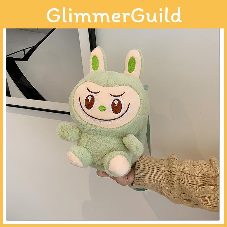 Plush Cartoon Character Shoulder Crossbody Bag For Kids And Use School