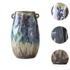 Ceramic Vase Plant Pot Floral Arrangement Ornaments Organizer Flower Double Ear for Fireplace