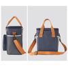 Insulated Food Container with Shoulder Belt Waterproof Lunch Storage Bag Large Capacity Multiple Pockets Box for Meal