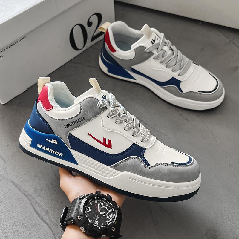 Warrior Casual Versatile Comfortable Soft Sole Non-Slip Shock Absorbing Wear-Resistant Breathable Low-Top Skate Shoes Men Sneaker WBN(JS)-100601