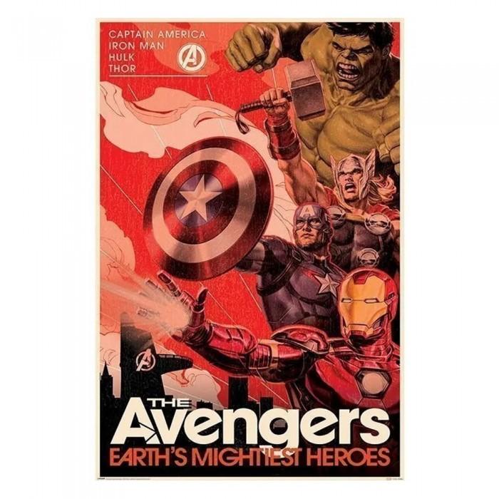 Avengers Golden Age Hero Propaganda Maxi Poster