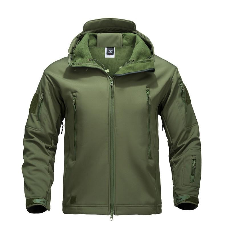 Chaifeng Outdoor Sharkskin Soft Shell Charge Suit Windproof Waterproof Warm Thick Military Fan Three-in-one Coat M