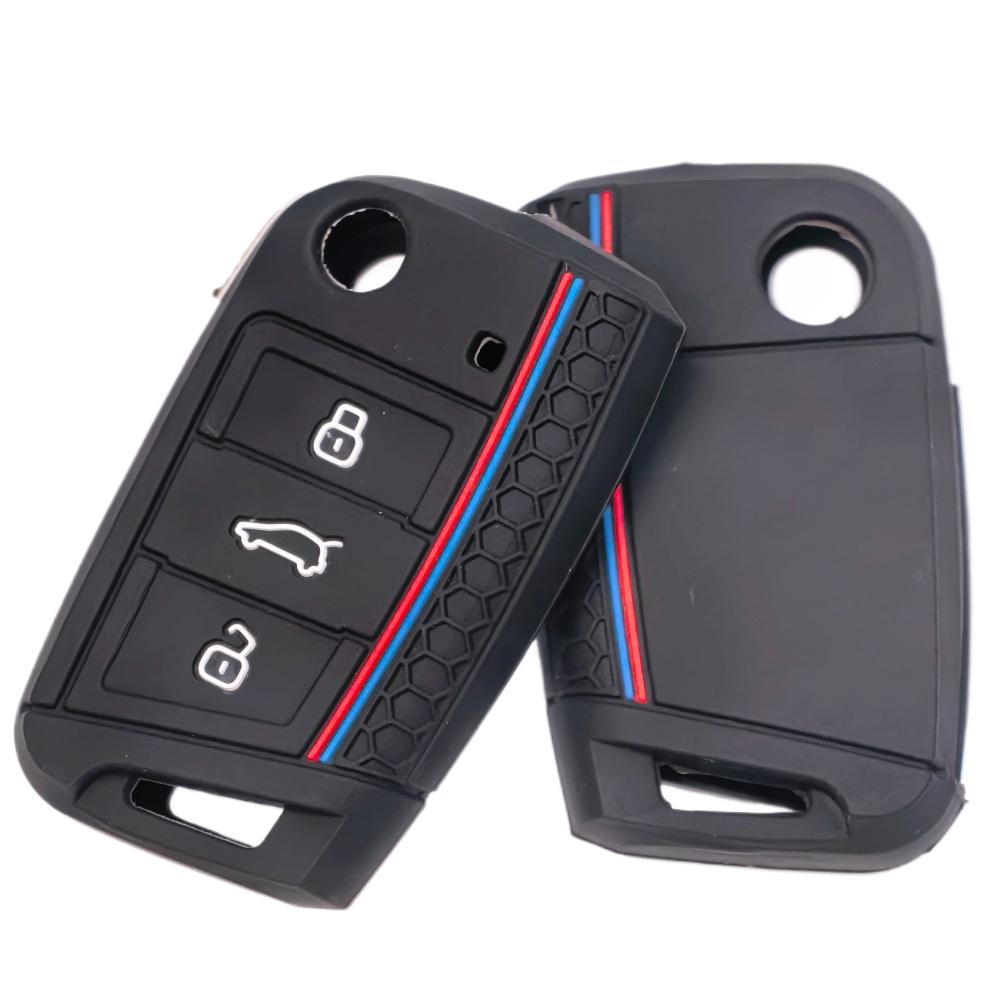 For VW Golf 7 GTI POLO T-Cross Touran Tiguan Skoda Octavia Rapid Kodiaq Fabia Seat Ibiza Leon New Car Remote Key Case Cover Fob