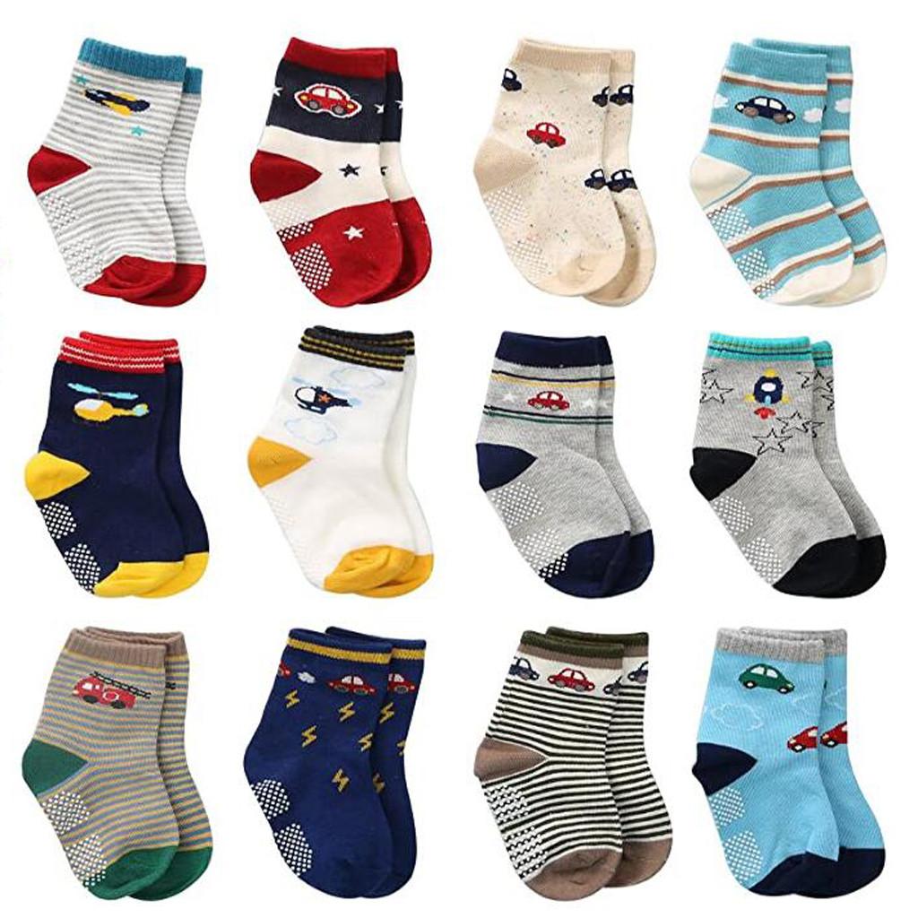 12 Pair Baby Girls Boys - Socks Slipper Shoes Boots