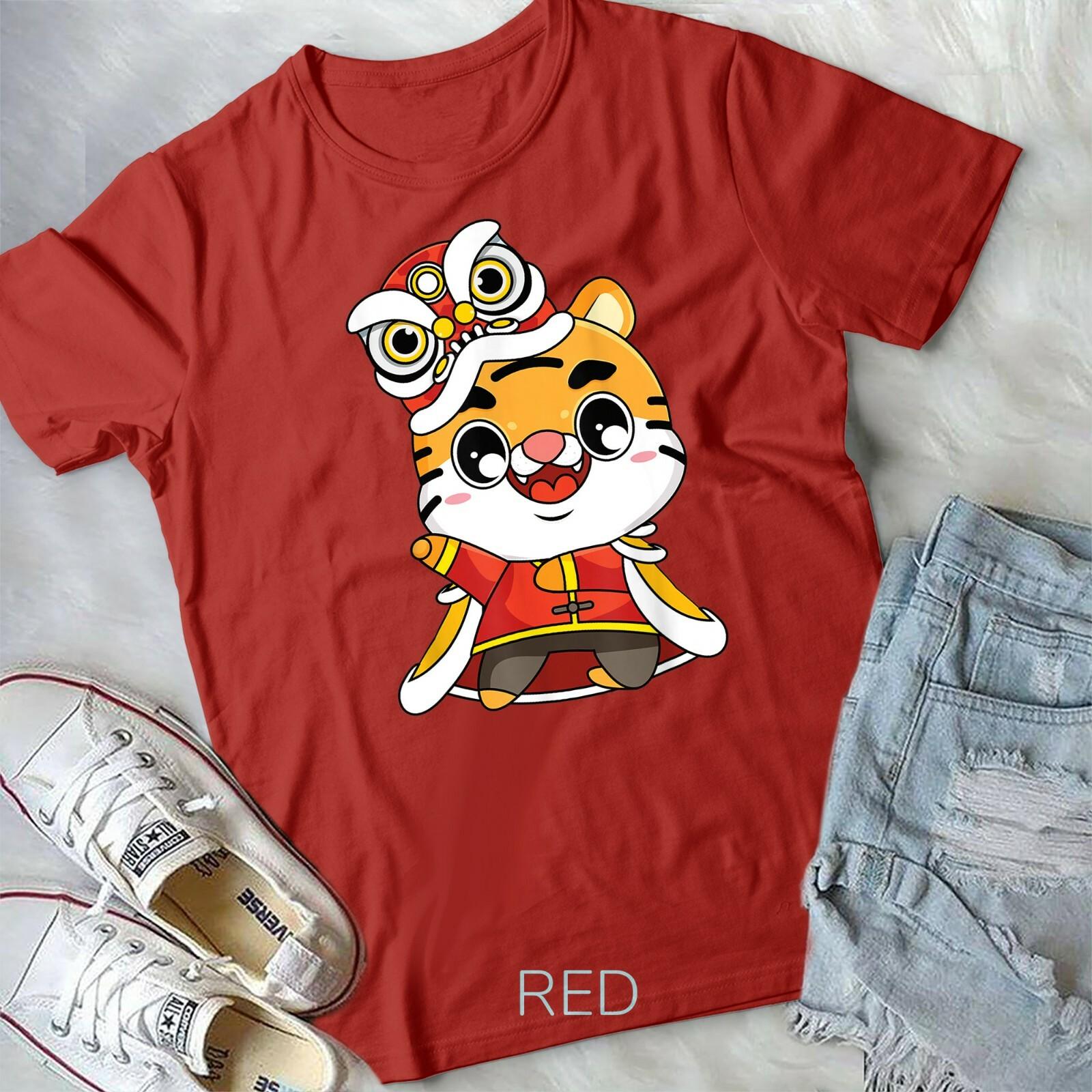 Chinese Zodiac Year of the Tiger Chinese New Year 2022 Unisex Youth T-shirt XXL
