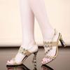 High Heels Sandals Women Summer Shoes Woman Party Shoes Fashion Women Sandals Square Heel 7cm A2265