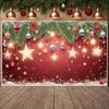 Christmas Banner Snowflake Pattern Winter Celebration Banner Xmas Background Festive Decorative Christmas Decor Backdrop