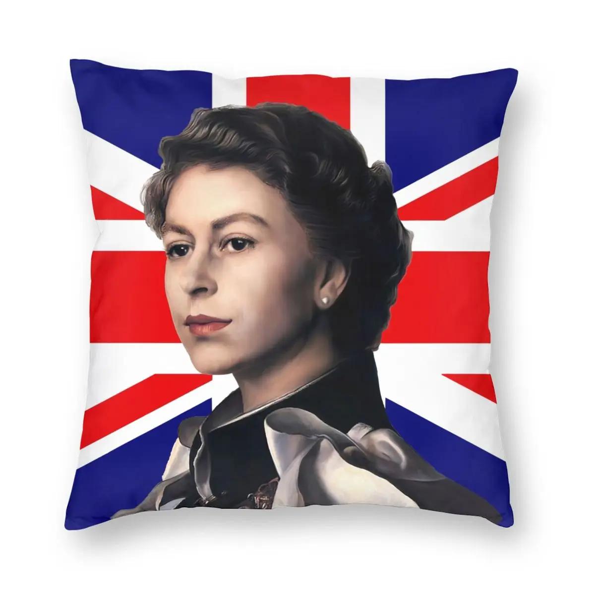 

RIP Королева Елизавета II Наволочка Принтованная Ткань Наволочка Декоративная Наволочка для Подушки Дома Молния 66x66cm