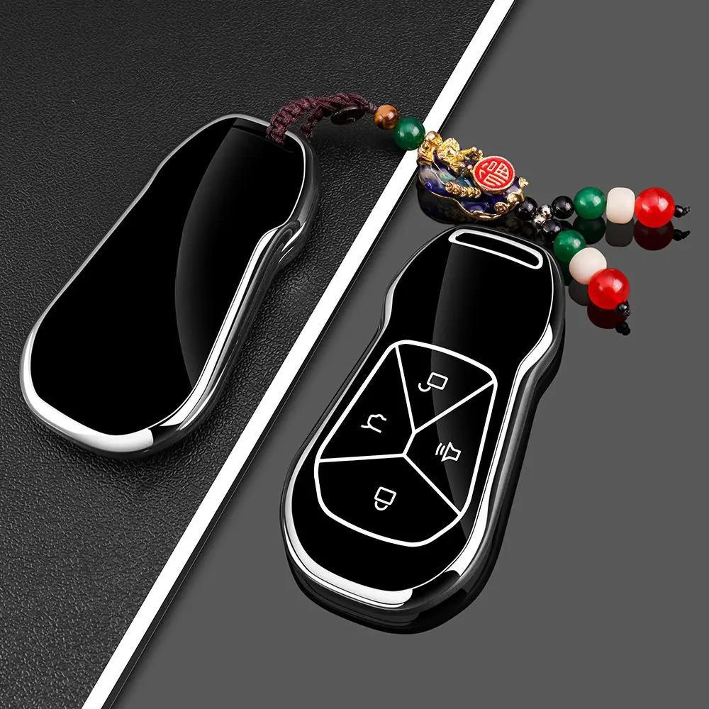 Car Key Case Bag For Xpeng Xiaopeng G6 G9 P7 G5 G3 Keychain Protective Cover Smart Remote Key Protection Shell