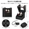 Automatic Watch Made in Mabuchi with Storage Holds Two Watches Fiber Leather Winder, Japan, Motor, Case, (Carbon 135T)