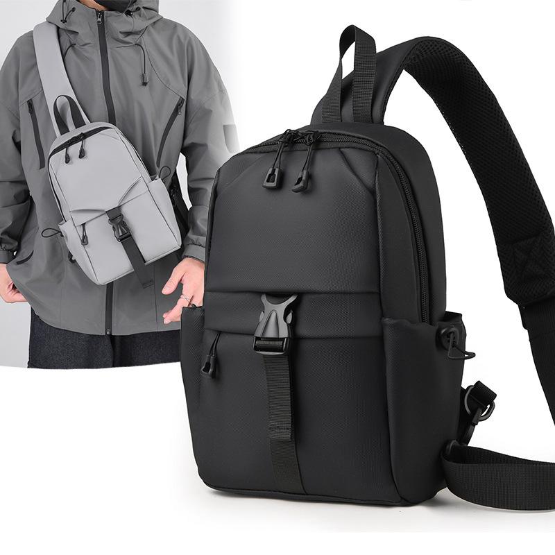 Повседневная водонепроницаемая мужская нагрудная сумка — фото 7