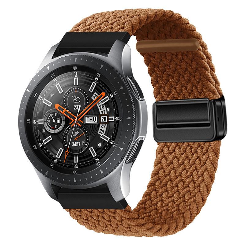 Suitable for Huawei Samsung Smart Watch with Magnetic Buckle Nylon Strap
