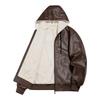 Couple pu men's leather jacket new American retro tooling style old money style casual locomotive leather jacket jacket