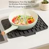 Silicone Dish Drying Mat For Kitchen Counter No-Spill Worktop Saver Drip-Free Non-Slip Slope Drain Mat Heat-Insulating Pot Pads