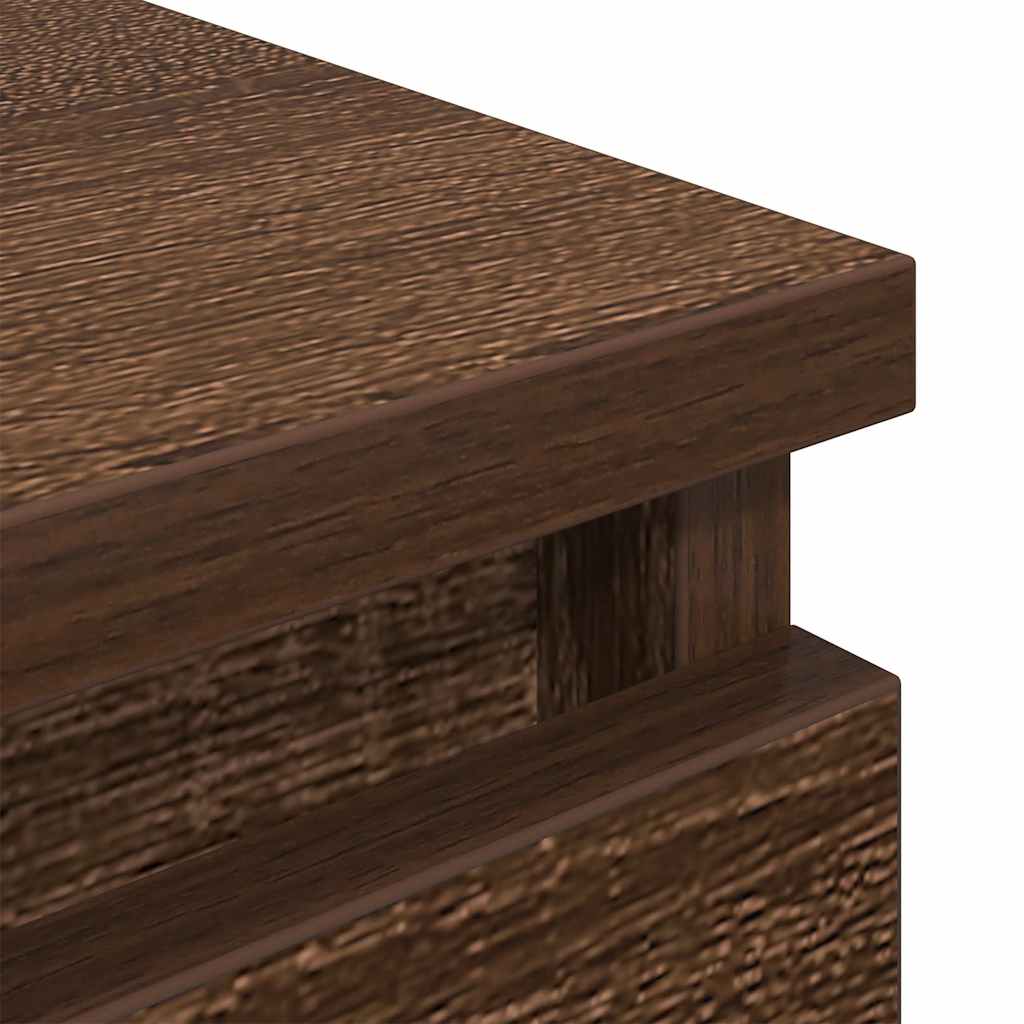 TV Cabinet in Brown Oak Look 60 x 35 x 54 cm Particleboard