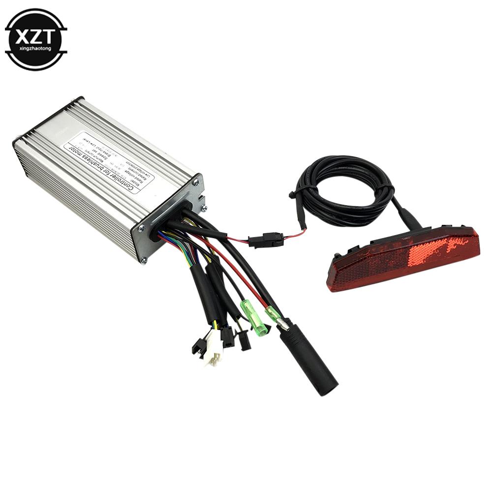 1pc 6V-60V E-bike Rear Light Electric Bicycle Tail Light E-scooter Night Safety LED Warning Rear Lamp Waterproof/SM Connector
