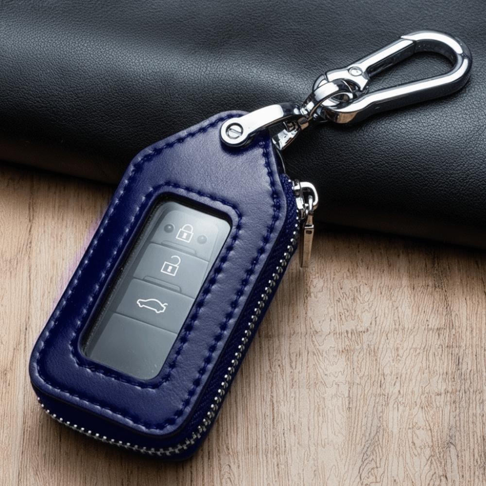 Zipper Purse Car Key Holder PU Leather Key Bag Case Fashion Key Protection Case  Housekeeper Cover