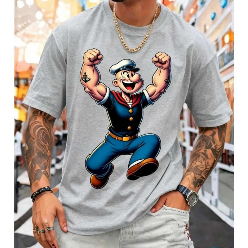 T-shirt da uomo con stampa grafica 3D retrò - Perfetta per l'uso quotidiano e le vacanze