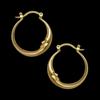 European-American French Minimalist Alloy Oval Ring Earrings