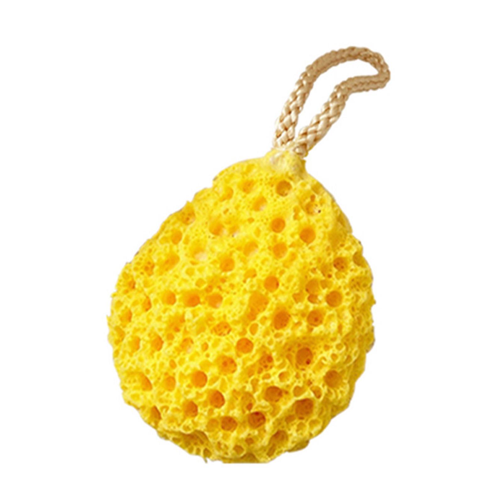 

Super Soft Sponge Bath Ball Scrubber Baby Kids Bath Sponge Easy to Clean and Dry for All Kinds of Skin Body Cleaning светло-желтого