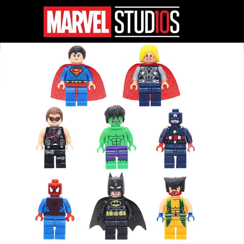 Marvel Superhero Spider-man Batman Children's Puzzle Building Blocks Toy