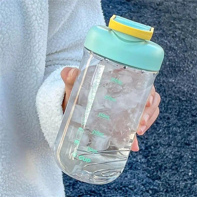 Portable Shaker Bottles Shake Cup Protein Powder Fitness Men's Sports Cup High Color Value Girls Net Red Mixing Cup